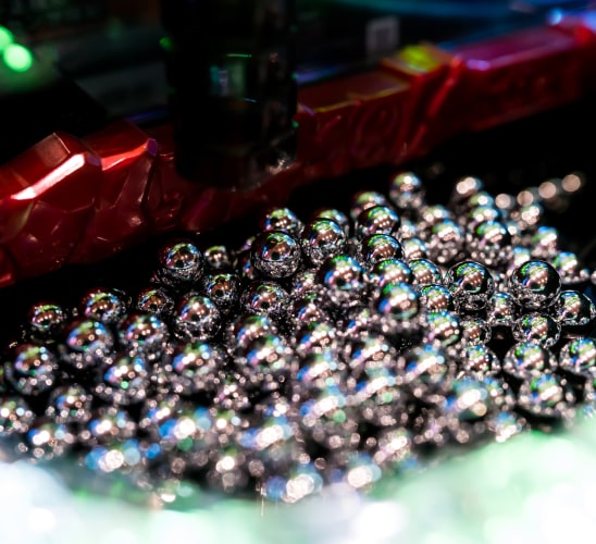 Những viên bi kim loại được sử dụng cho Pachinko